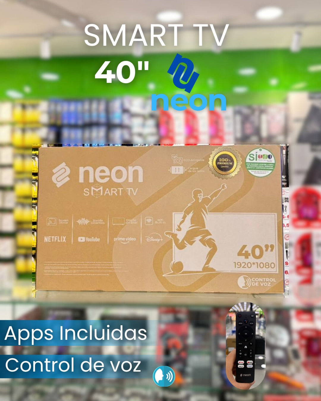 TELEVISOR NEON 40"