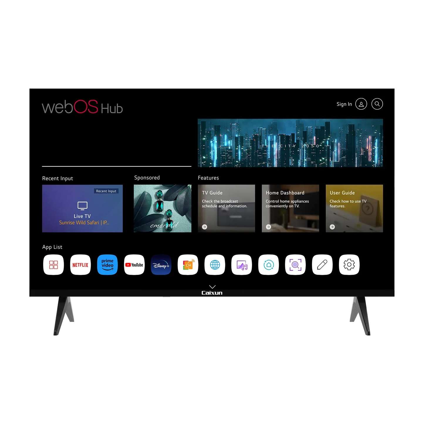 Televisor Caixun de 50"