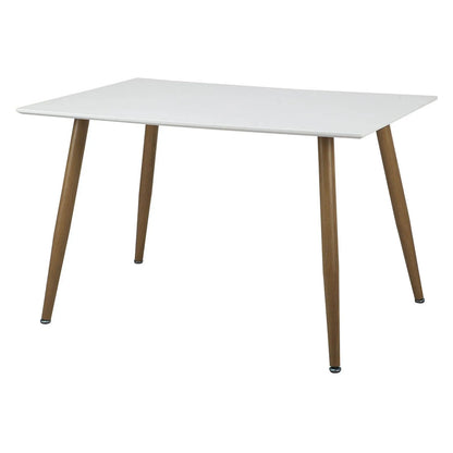 Comedor 4 Sillas 120x80 cm blanco/gris Crispin