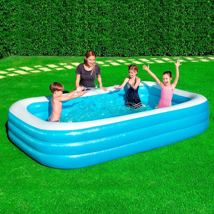 Piscina Inflable Infantil Ovalada 305 x 183 x 5 cm