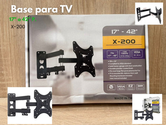 BASE TV De 17" a 42 pulgadas
