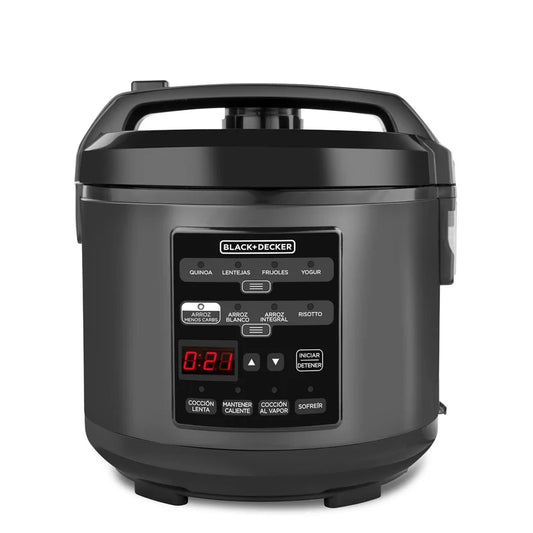 Olla Multifuncional Digital 12 Programas 3 Litros Mch14 Negro Black+ Decker