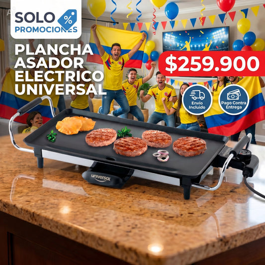 Plancha Asador Eléctrico Universal