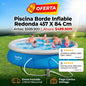 Piscina Borde Inflable Redonda Bestway 457 x 84 cm