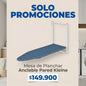 Mesa de planchar Kleine anclable a la pared, práctica y ahorra espacio.