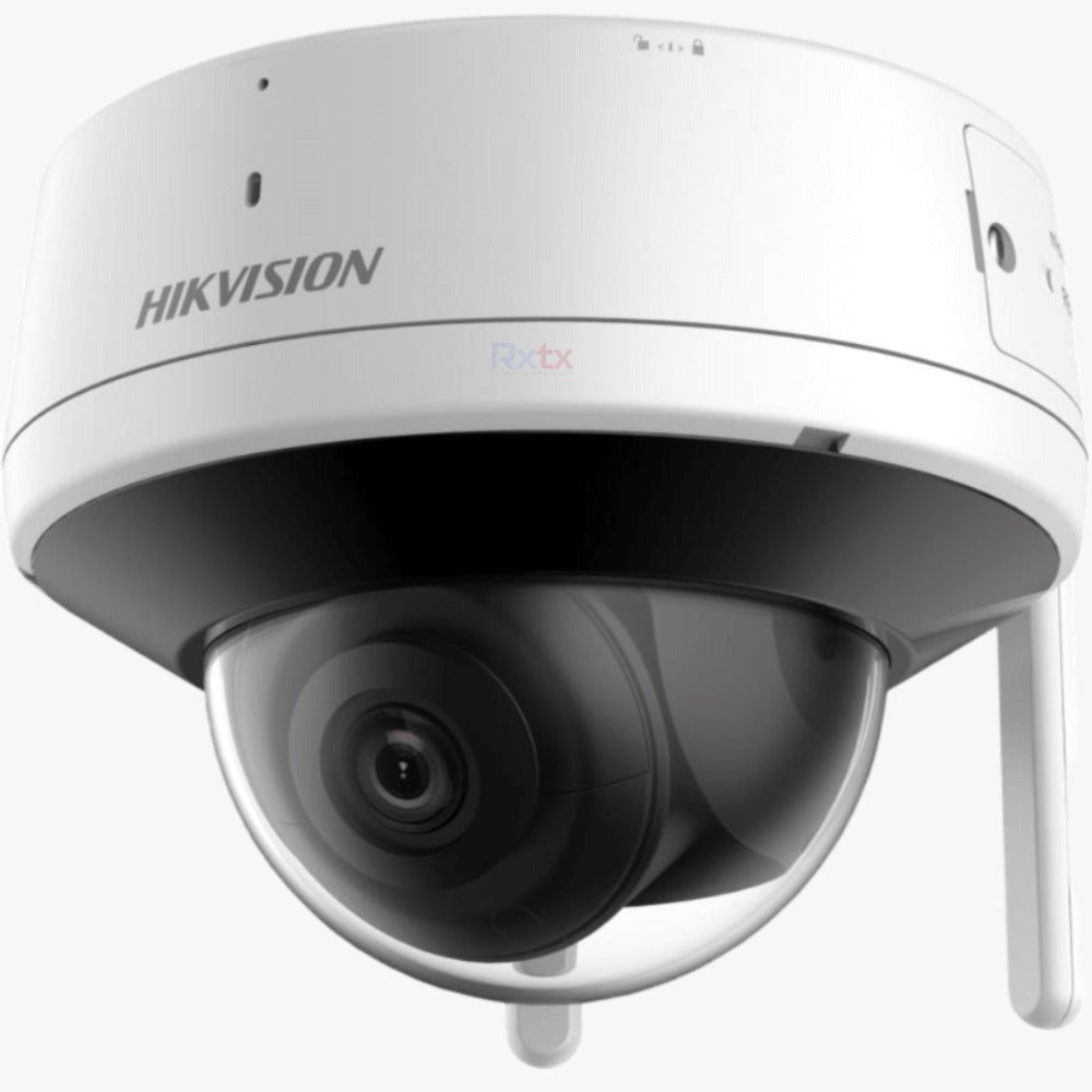 CÁMARA IP DOMO FIJA CON AUDIO PARA EXTERIORES DE 4 MP CONEXIÓN A HIKCONNECT