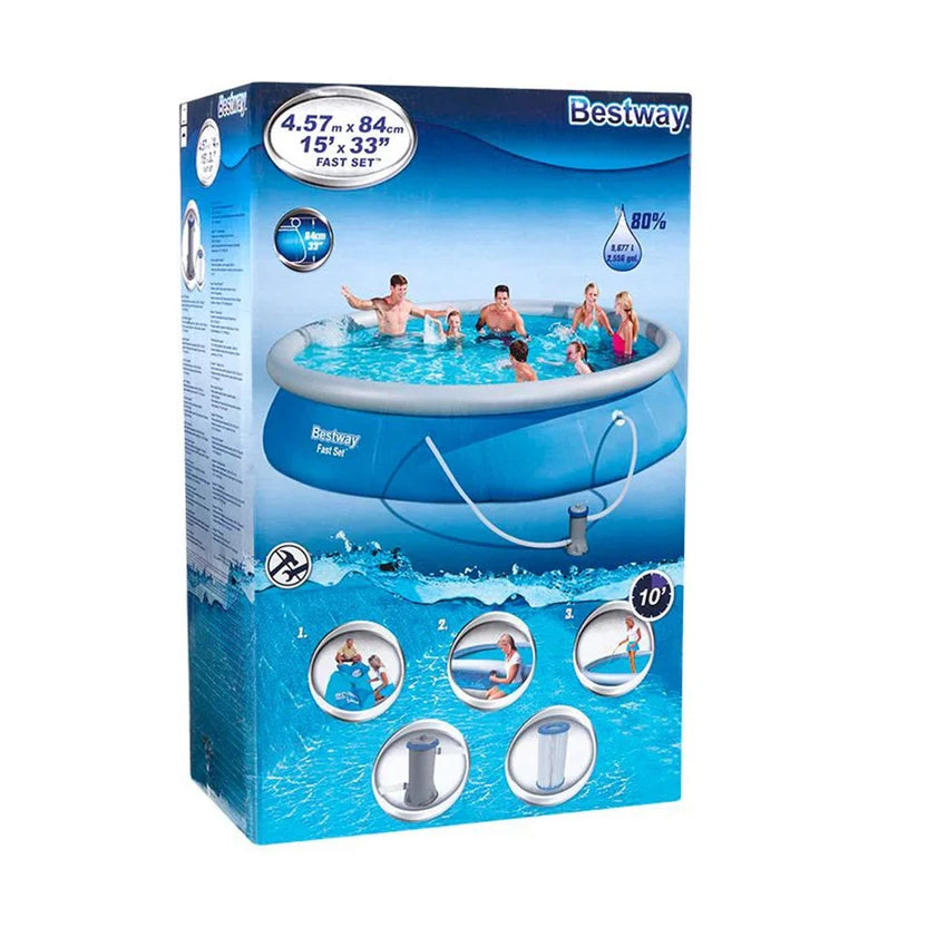Piscina Borde Inflable Redonda Bestway 457 x 84 cm